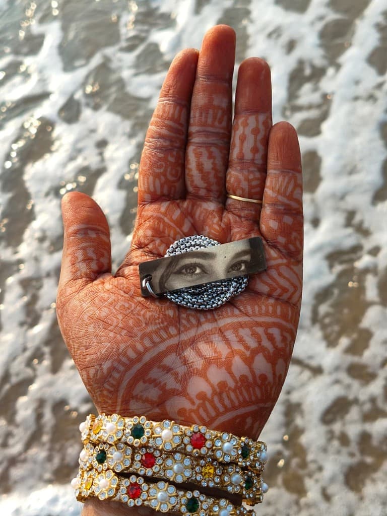 Necklace on beach
