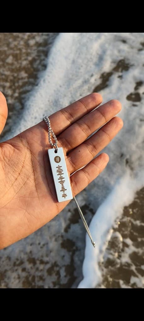 Spotify code engraving